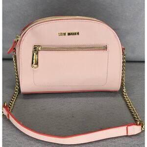 Steve Madden Light Pink Purse w/ Gold Chain Purse Strap